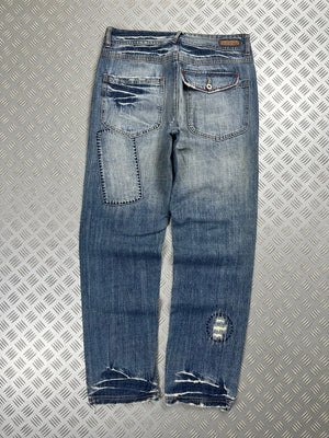 Vintage Hip Hop y2k Denim Japanese Jeans 2000s