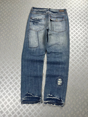 Vintage Hip Hop y2k Denim Japanese Jeans 2000s
