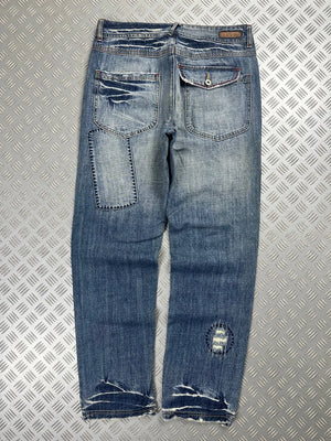 Vintage Hip Hop y2k Denim Japanese Jeans 2000s