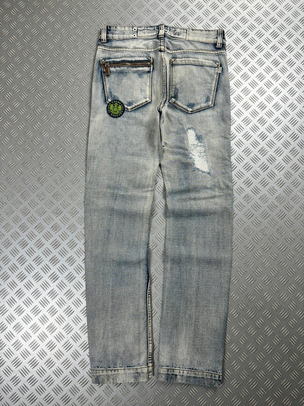 Vintage Faded y2k Japanese Hip Hop Denim Washed Jeans 2000s