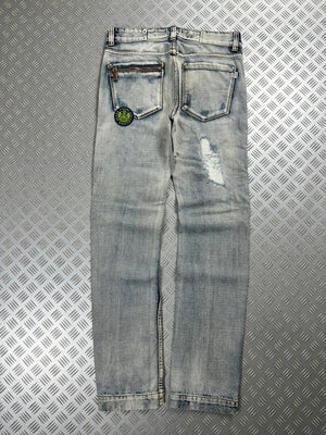 Vintage Faded y2k Japanese Hip Hop Denim Washed Jeans 2000s