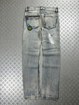 Vintage Faded y2k Japanese Hip Hop Denim Washed Jeans 2000s
