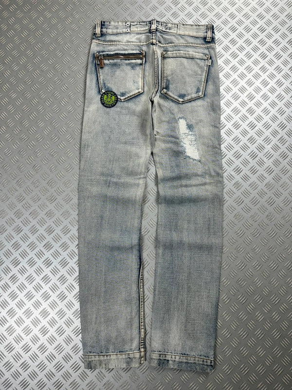 Vintage Faded y2k Japanese Hip Hop Denim Washed Jeans 2000s