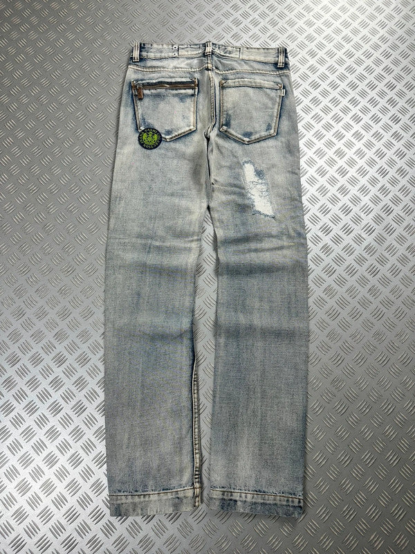 Vintage Faded y2k Japanese Hip Hop Denim Washed Jeans 2000s