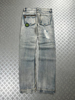 Vintage Faded y2k Japanese Hip Hop Denim Washed Jeans 2000s