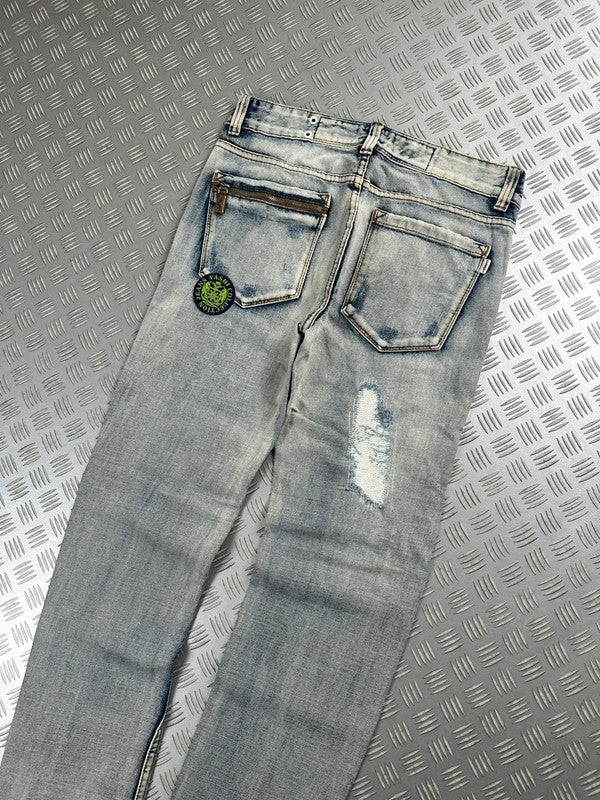 Vintage Faded y2k Japanese Hip Hop Denim Washed Jeans 2000s