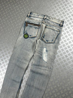Vintage Faded y2k Japanese Hip Hop Denim Washed Jeans 2000s