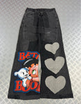 Vintage Patchwork y2k Hip hop Baggy jeans 2000s