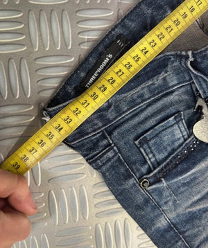 Vintage Hip Hop Y2K Japanese Boot cut Jeans tribal 2000s