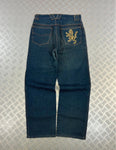 Vintage Embroidered hip hop y2k Baggy jeans 2000s