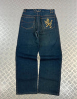 Vintage Embroidered hip hop y2k Baggy jeans 2000s