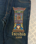 Vintage Embroidered hip hop y2k Baggy jeans 2000s