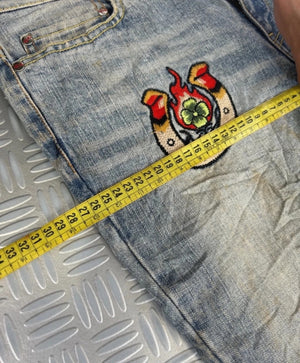 Vintage y2k Hip Hop Japanese Jeans 2000s Faded
