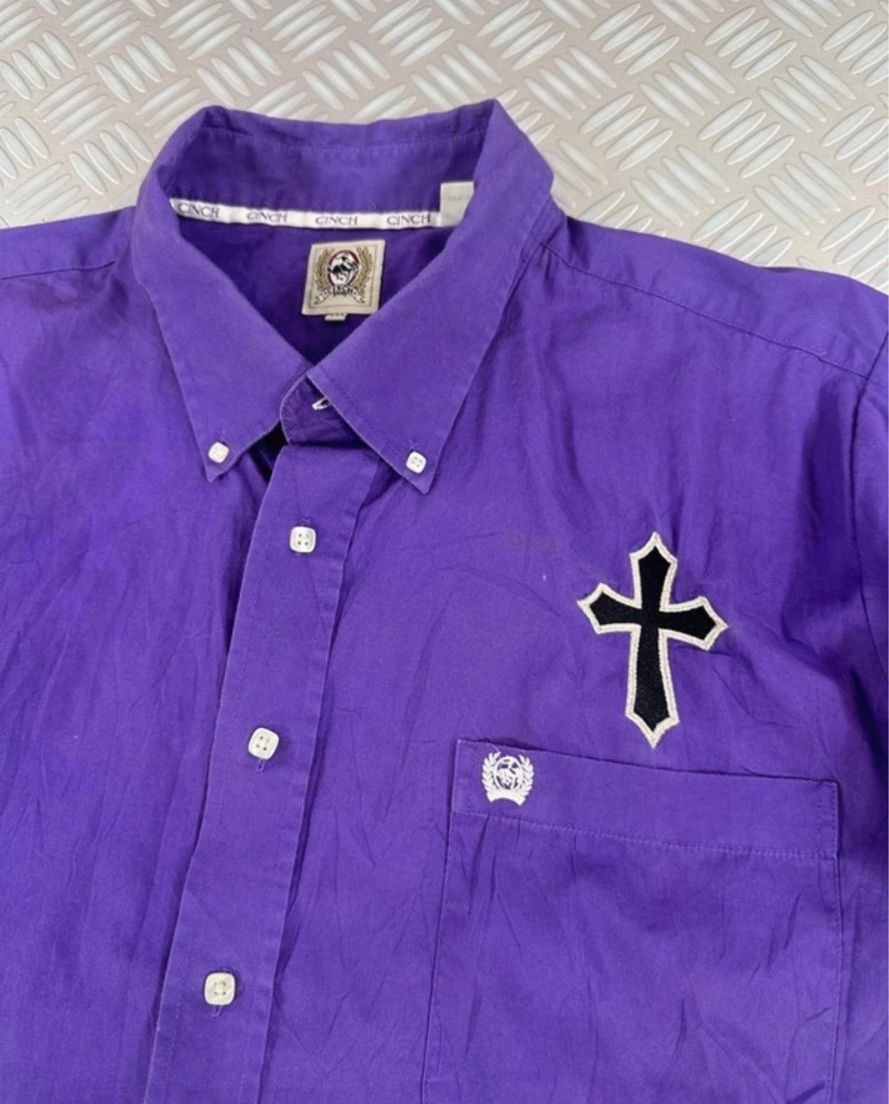 Vintage Cross tribal y2k Shirt affliction style 00s