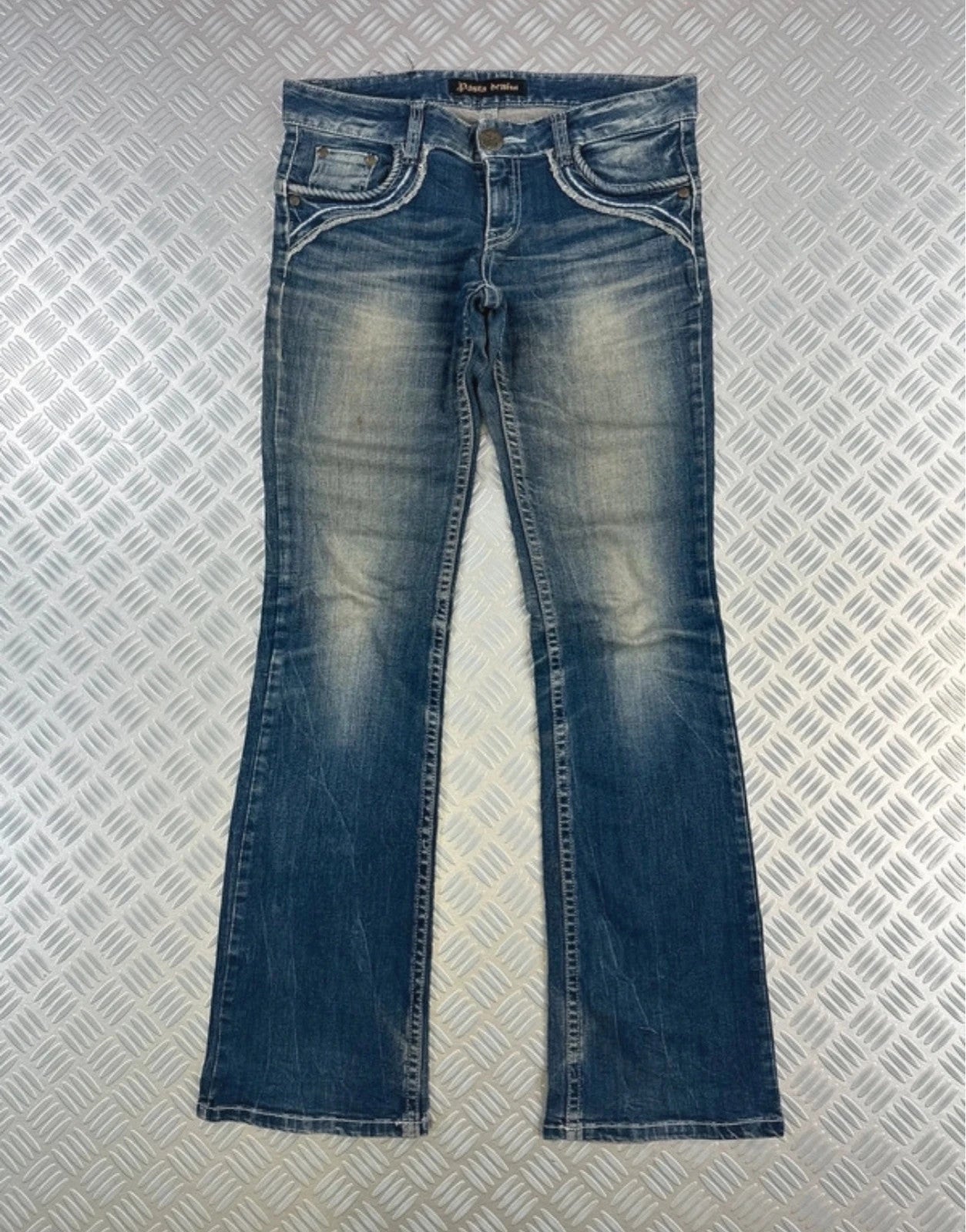Vintage Y2k Hip Hop Boot cut Jeans 2000s Blau M