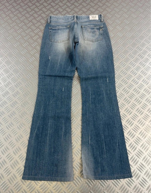 Vintage y2k Japanese Boot cut Jeans 2000s Blau M