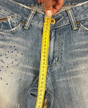 Vintage y2k Japanese Boot cut Jeans 2000s Blau M