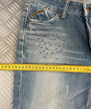 Vintage y2k Japanese Boot cut Jeans 2000s Blau M