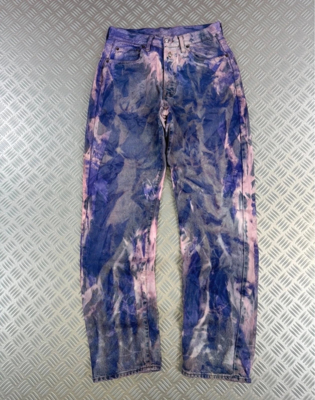 Vintage y2k Flared Japanese opium distressed Jeans Hip Hop 2000s style rare