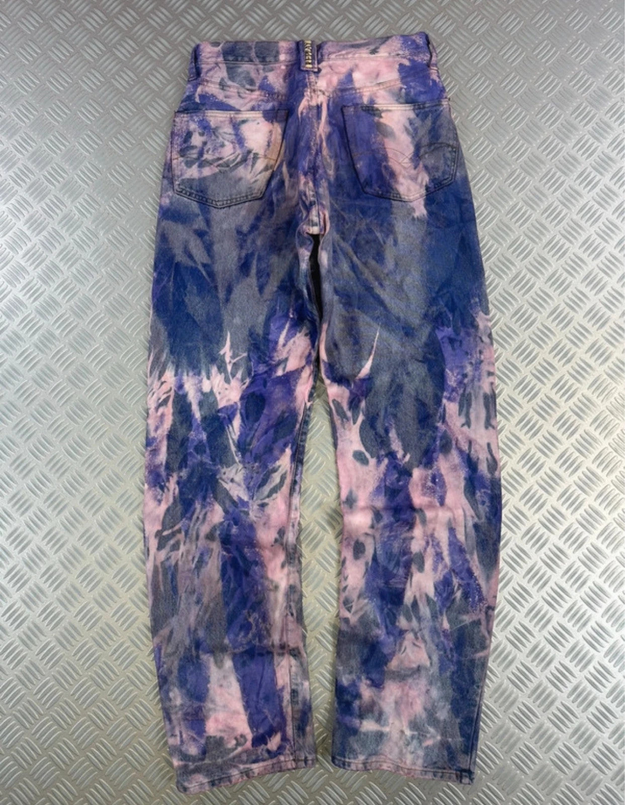 Vintage y2k Flared Japanese opium distressed Jeans Hip Hop 2000s style rare