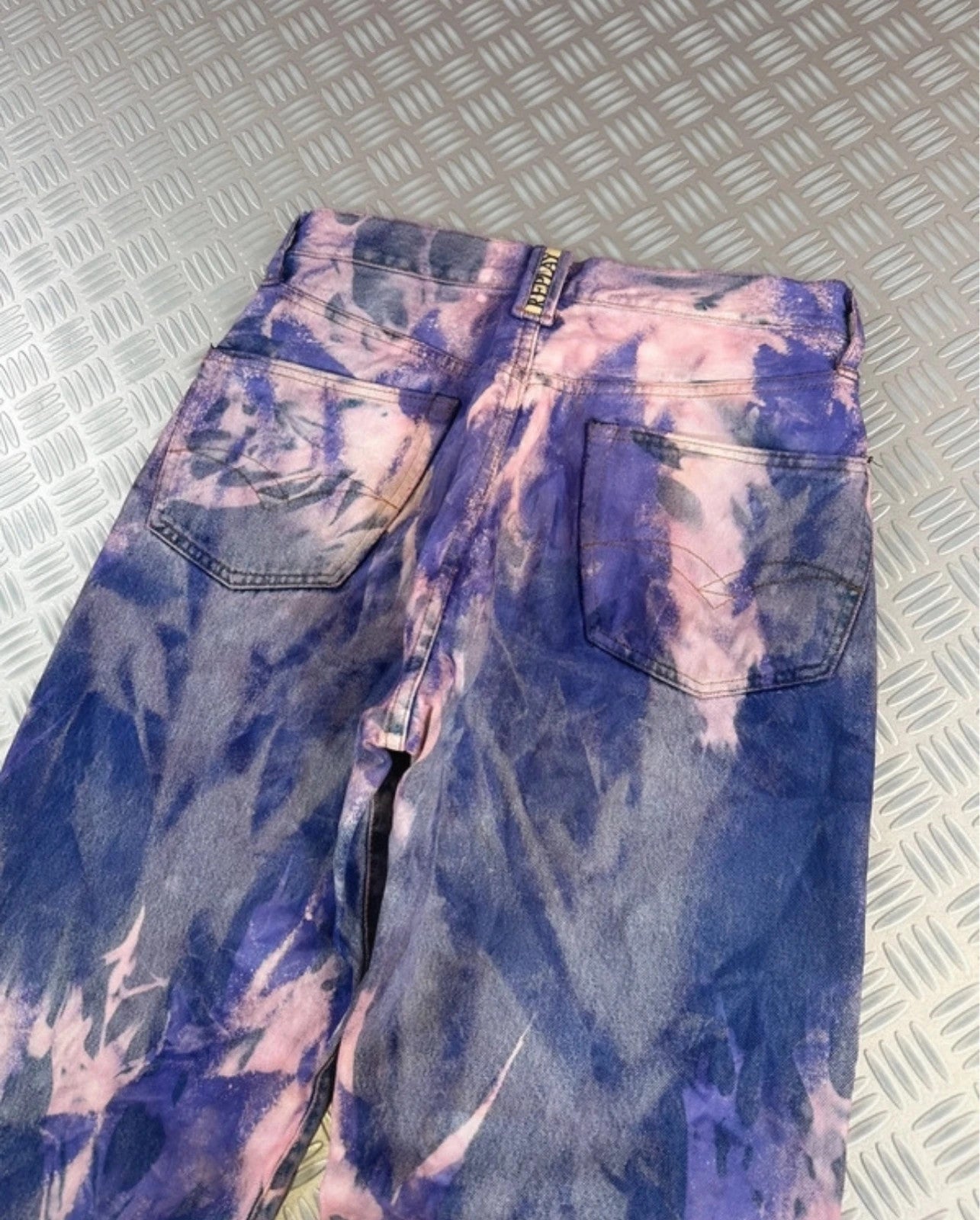 Vintage y2k Flared Japanese opium distressed Jeans Hip Hop 2000s style rare