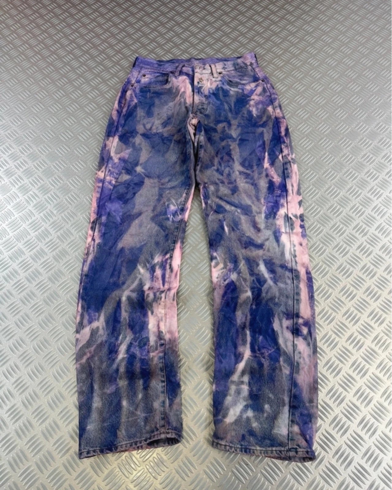 Vintage y2k Flared Japanese opium distressed Jeans Hip Hop 2000s style rare