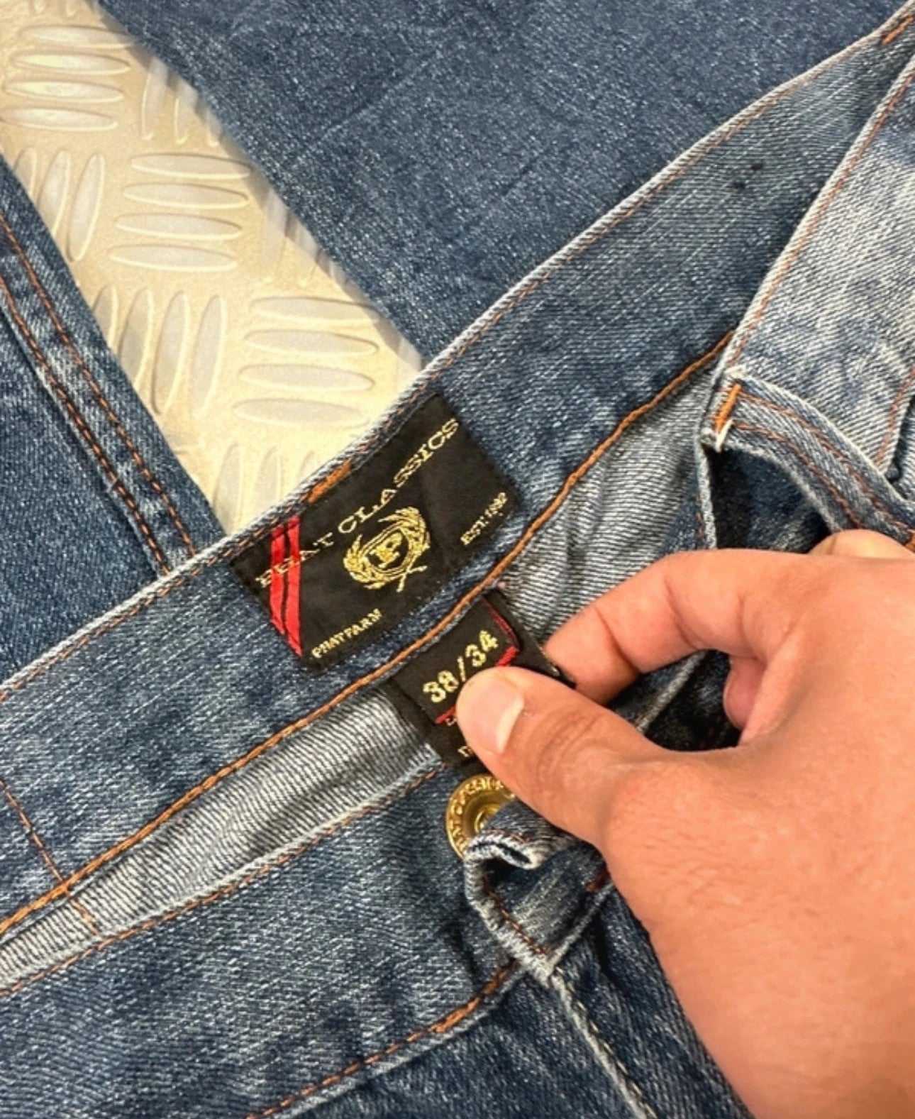 Vintage Phat Farm Original y2k Hip Hop Baggy Denim Jeans 00s