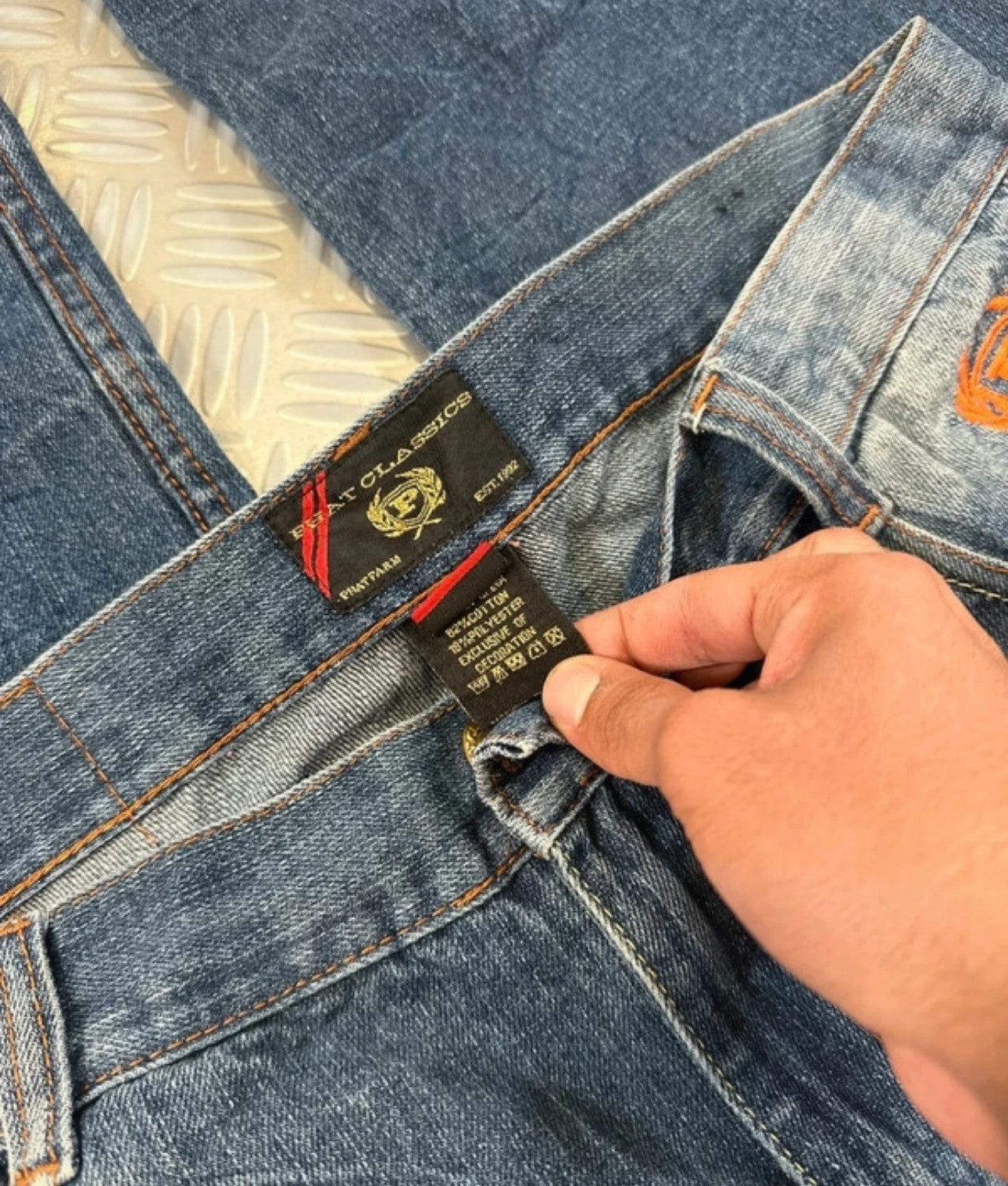 Vintage Phat Farm Original y2k Hip Hop Baggy Denim Jeans 00s