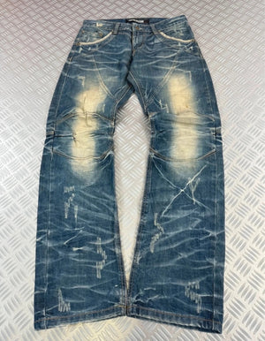 Vintage Flared y2k Hip Hop Japanese Jeans 2000s style