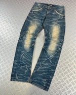 Vintage Flared y2k Hip Hop Japanese Jeans 2000s style