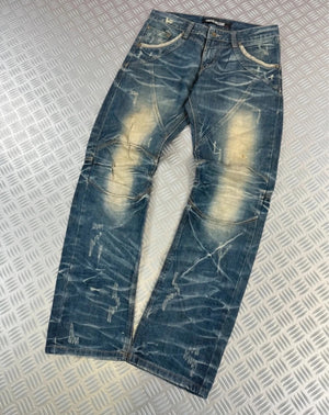 Vintage Flared y2k Hip Hop Japanese Jeans 2000s style