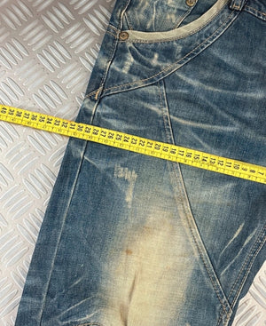 Vintage Flared y2k Hip Hop Japanese Jeans 2000s style