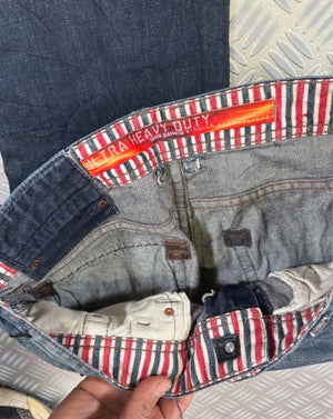 Vintage Tough y2k Flared Hip Hop Japanese Denim Jeans 2000s rare collection