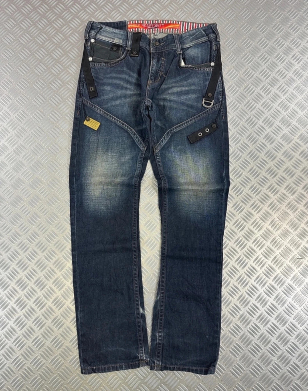 Vintage Tough y2k Flared Hip Hop Japanese Denim Jeans 2000s rare collection