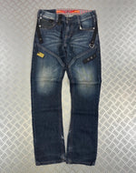 Vintage Tough y2k Flared Hip Hop Japanese Denim Jeans 2000s rare collection