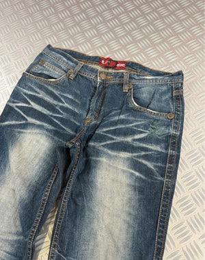 Vintage Onirrri y2k Faded Japanese Hip Hop Jeans 00s