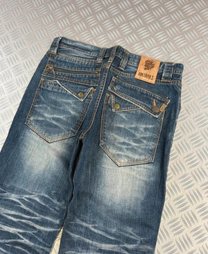 Vintage Onirrri y2k Faded Japanese Hip Hop Jeans 00s