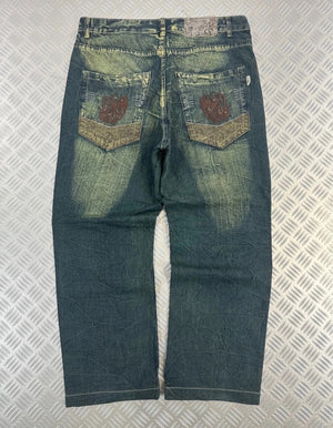 Vintage Hip Hop y2k Baggy jeans skate 2000s