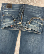 Vintage Big Train y2k Japanese Hip Hop Flared Jeans 2000s