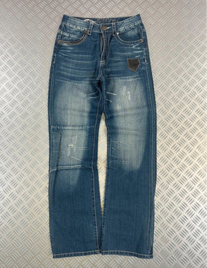 Vintage Big Train y2k Japanese Hip Hop Flared Jeans 2000s