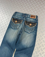Vintage Big Train y2k Japanese Hip Hop Flared Jeans 2000s