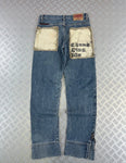 Vintage patchwork y2k Denim Japanese jeans Flared 2000s