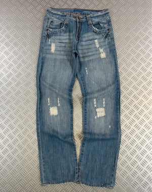Vintage Tribal Hip Hop Flared Jeans 2000s