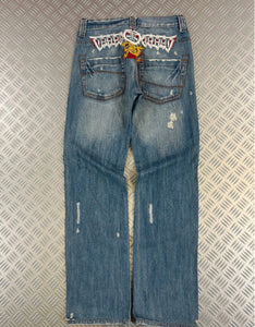 Vintage Tribal Hip Hop Flared Jeans 2000s