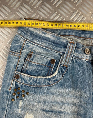 Vintage Tribal Hip Hop Flared Jeans 2000s