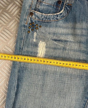 Vintage Tribal Hip Hop Flared Jeans 2000s