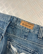 Vintage y2k Hip Hop Tribal Flared Jeans 00s