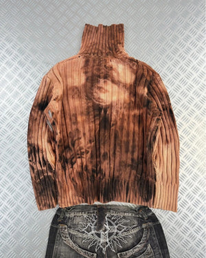 Vintage y2k Hip Hop Flared Knitted Sweater 00s boxy fit