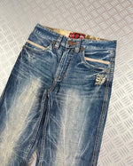 Vintage Flared Oniarai Hip Hop Japanese Jeans 00s