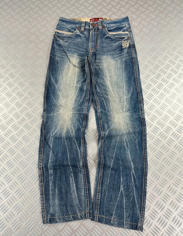Vintage Flared Oniarai Hip Hop Japanese Jeans 00s